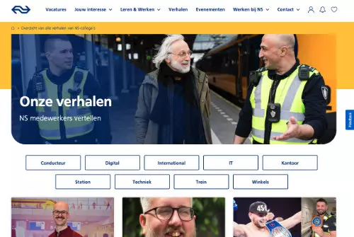 NS beste werken-bij website