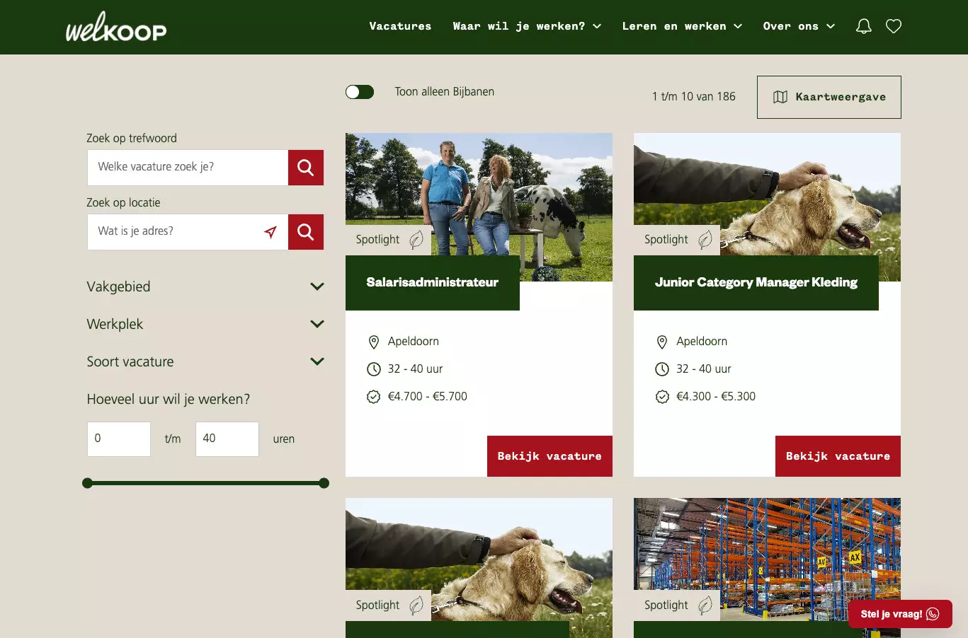 vacatures laten opvallen