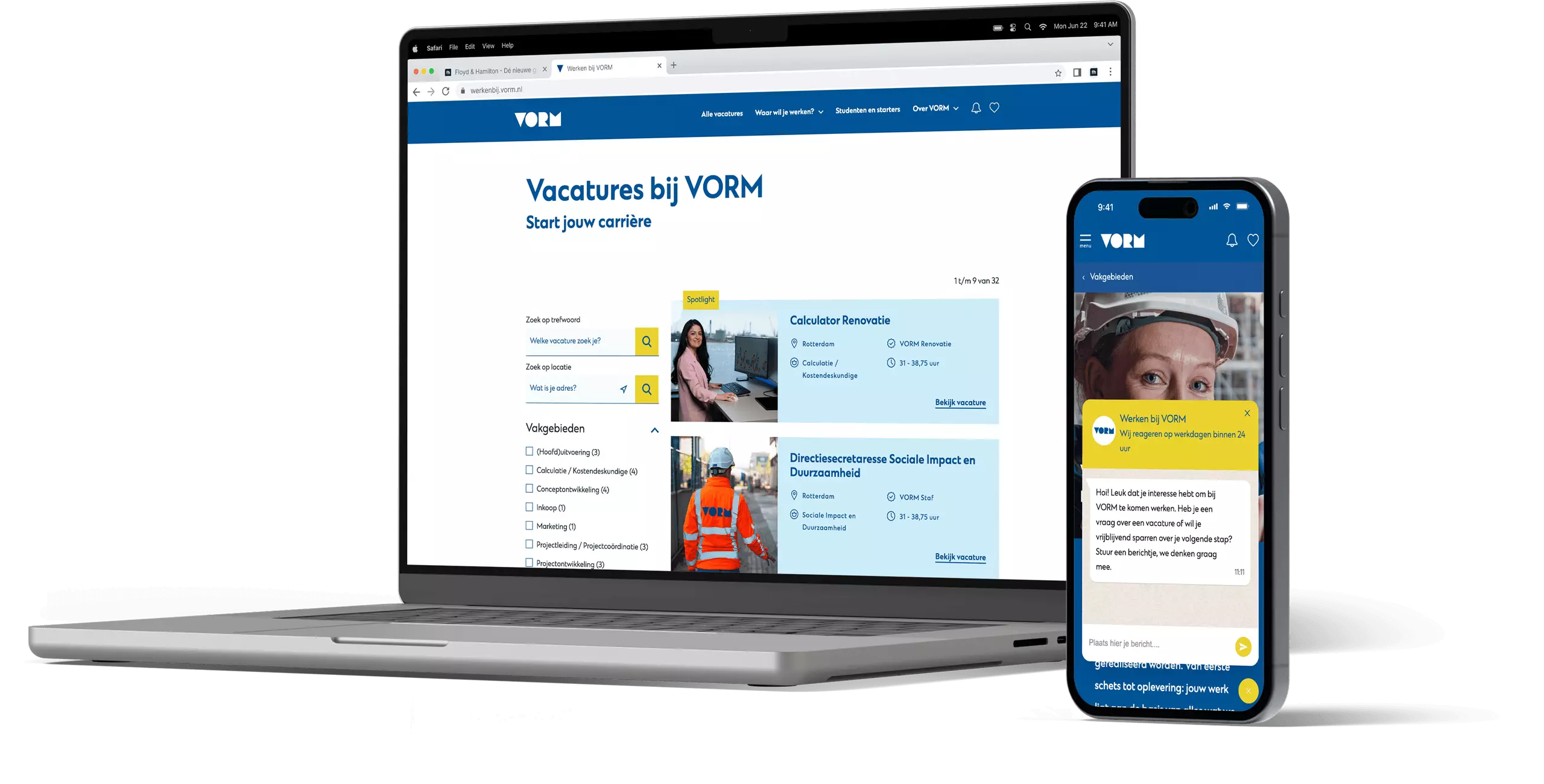 vacature-spotlight-en-chatbot-vorm-recruitmentsite