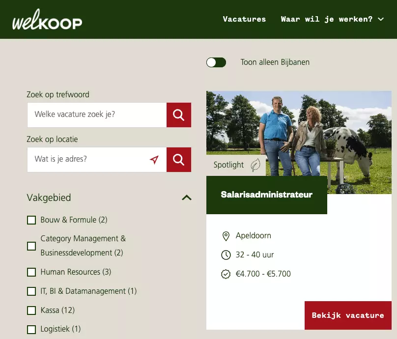 vacatures laten opvallen