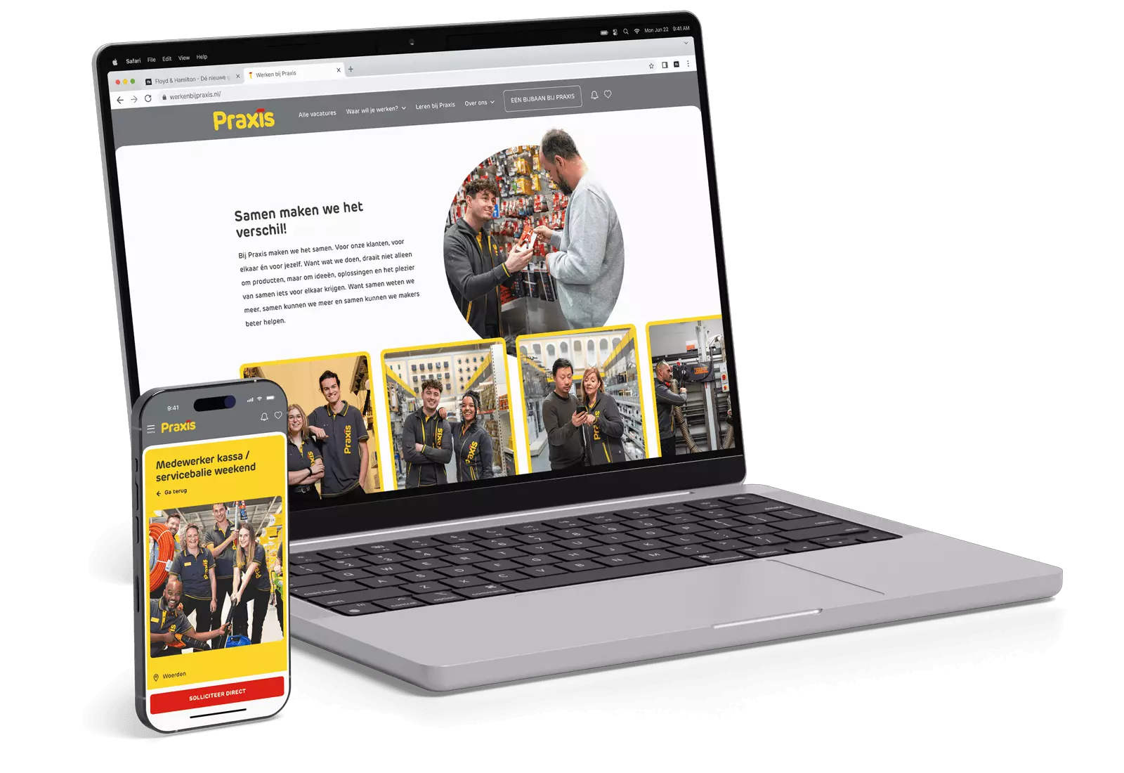 Employer branding website praxis