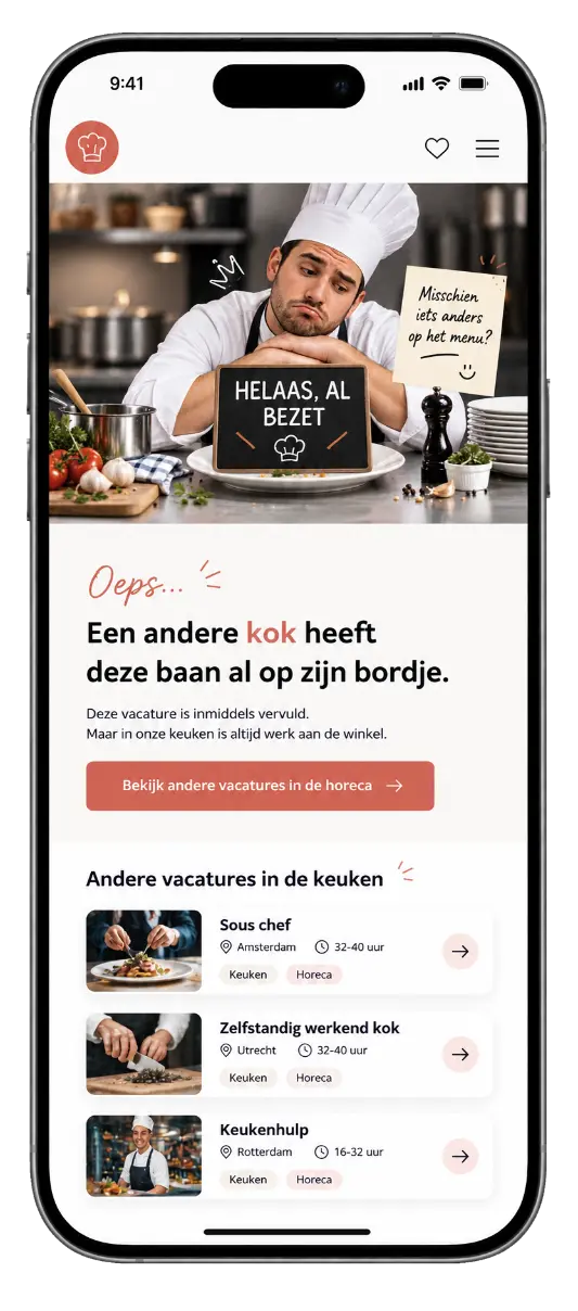 vacatures verlopen gesloten verwijderen redirecten 404